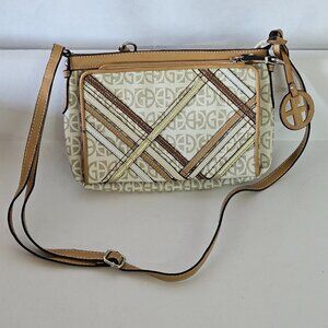GIANI BERNINI Women's BS Plaid East West Overall X-Body Handbag Crossbody Purse